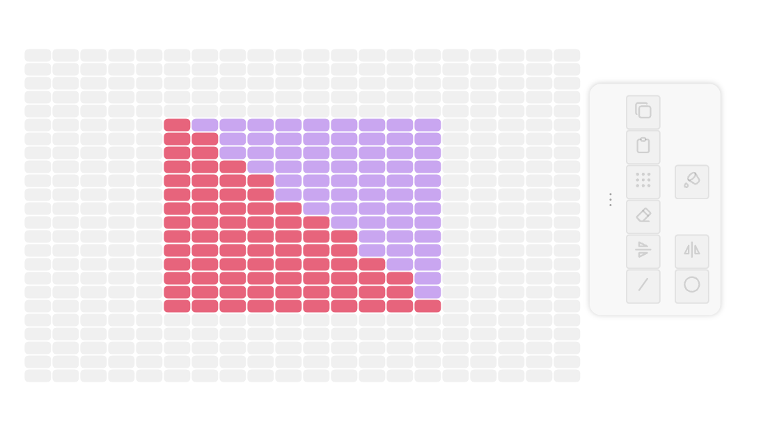 Линия — заливка слева