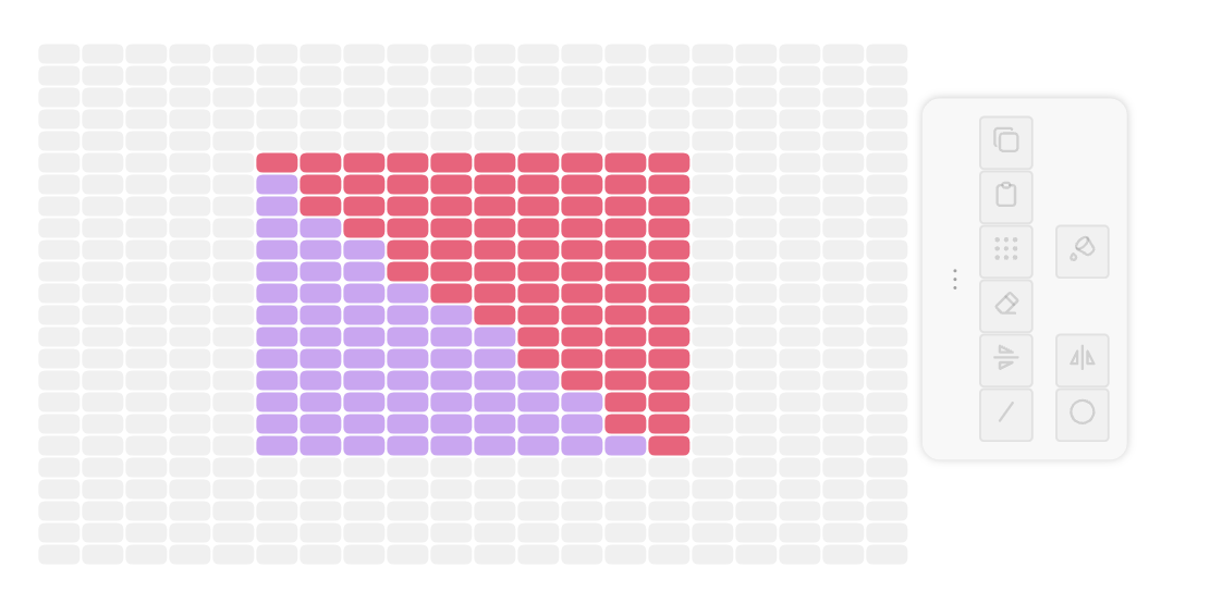 Линия — заливка справа