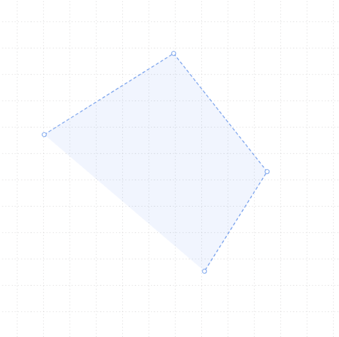 Процесс рисования полигона